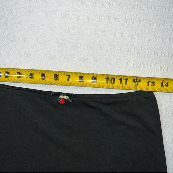 Womens Y2K Mini Skirt Size M Black Coquette Grunge Whimsigoth Lacy - Picture 6 of 6